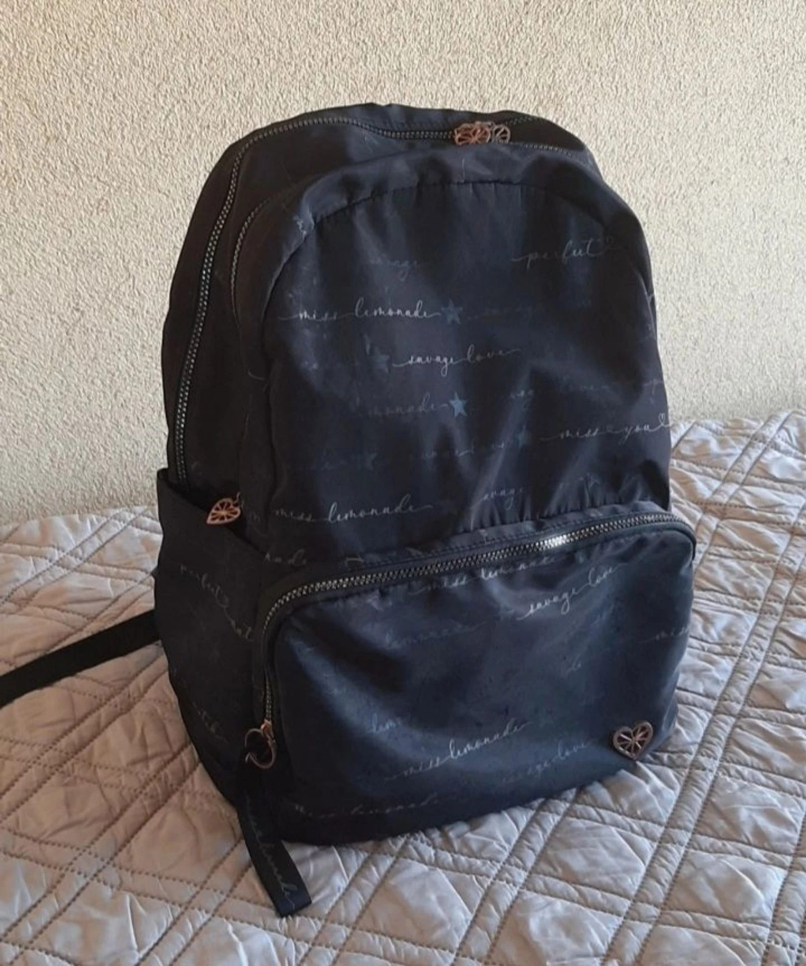 Mochila preta - Marsmellow 